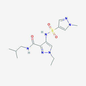 1-ETHYL-N~3~-ISOBUTYL-4-{[(1-METHYL-1H-PYRAZOL-4-YL)SULFONYL]AMINO}-1H-PYRAZOLE-3-CARBOXAMIDE