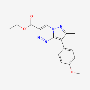 isopropyl 8-(4-methoxyphenyl)-4,7-dimethylpyrazolo[5,1-c][1,2,4]triazine-3-carboxylate