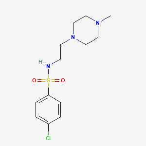 4-chloro-N-[2-(4-methyl-1-piperazinyl)ethyl]benzenesulfonamide