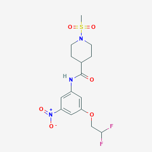 N~4~-[3-(2,2-DIFLUOROETHOXY)-5-NITROPHENYL]-1-(METHYLSULFONYL)-4-PIPERIDINECARBOXAMIDE