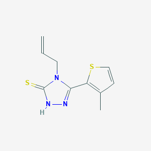 molecular formula C10H11N3S2 B456149 4-allyl-5-(3-methyl-2-thienyl)-4H-1,2,4-triazol-3-yl hydrosulfide 