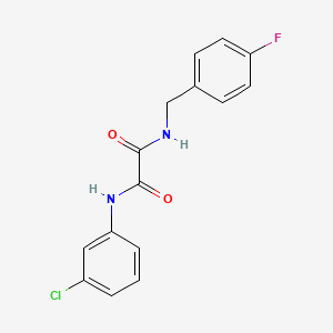 N-(3-chlorophenyl)-N'-(4-fluorobenzyl)ethanediamide