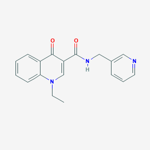 1-ETHYL-4-OXO-N-[(PYRIDIN-3-YL)METHYL]-1,4-DIHYDROQUINOLINE-3-CARBOXAMIDE