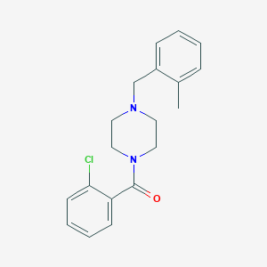 (2-Chlorophenyl)-[4-[(2-methylphenyl)methyl]piperazin-1-yl]methanone