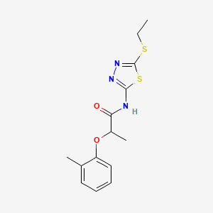 N-[5-(ethylsulfanyl)-1,3,4-thiadiazol-2-yl]-2-(2-methylphenoxy)propanamide