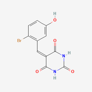 5-(2-bromo-5-hydroxybenzylidene)-2,4,6(1H,3H,5H)-pyrimidinetrione