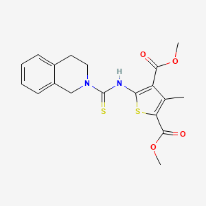 dimethyl 5-[(3,4-dihydro-2(1H)-isoquinolinylcarbonothioyl)amino]-3-methyl-2,4-thiophenedicarboxylate