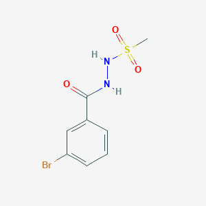 molecular formula C8H9BrN2O3S B4561738 3-bromo-N'-(methylsulfonyl)benzohydrazide 