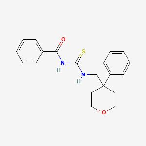 N-({[(4-phenyltetrahydro-2H-pyran-4-yl)methyl]amino}carbonothioyl)benzamide