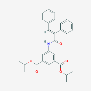molecular formula C29H29NO5 B456181 Diisopropyl 5-[(2,3-diphenylacryloyl)amino]isophthalate 