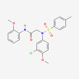 N~2~-(3-chloro-4-methoxyphenyl)-N~1~-(2-methoxyphenyl)-N~2~-[(4-methylphenyl)sulfonyl]glycinamide