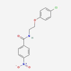 N-[2-(4-chlorophenoxy)ethyl]-4-nitrobenzamide