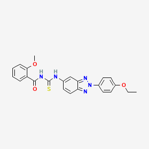 3-[2-(4-ETHOXYPHENYL)-1,2,3-BENZOTRIAZOL-5-YL]-1-(2-METHOXYBENZOYL)THIOUREA