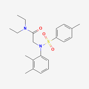 molecular formula C21H28N2O3S B4561861 N~2~-(2,3-dimethylphenyl)-N~1~,N~1~-diethyl-N~2~-[(4-methylphenyl)sulfonyl]glycinamide 