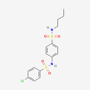 N-[4-(BUTYLSULFAMOYL)PHENYL]-4-CHLOROBENZENE-1-SULFONAMIDE