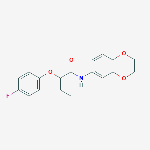 N-(2,3-dihydro-1,4-benzodioxin-6-yl)-2-(4-fluorophenoxy)butanamide