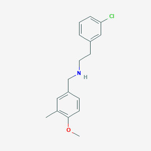 2-(3-chlorophenyl)-N-(4-methoxy-3-methylbenzyl)ethanamine