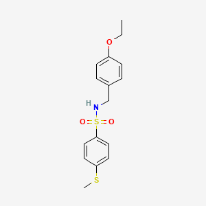 N-(4-ethoxybenzyl)-4-(methylthio)benzenesulfonamide