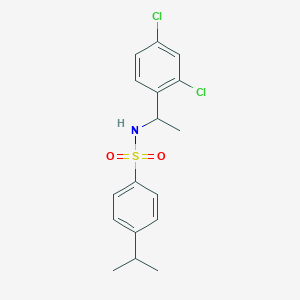 N-[1-(2,4-dichlorophenyl)ethyl]-4-isopropylbenzenesulfonamide