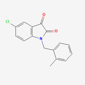 molecular formula C16H12ClNO2 B4562052 5-chloro-1-(2-methylbenzyl)-1H-indole-2,3-dione 