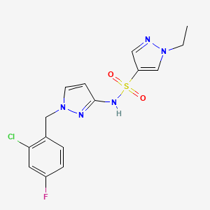 N~4~-[1-(2-CHLORO-4-FLUOROBENZYL)-1H-PYRAZOL-3-YL]-1-ETHYL-1H-PYRAZOLE-4-SULFONAMIDE