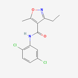 N-(2,5-dichlorophenyl)-3-ethyl-5-methyl-4-isoxazolecarboxamide