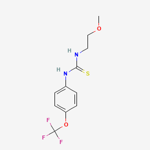 molecular formula C11H13F3N2O2S B4562149 1-(2-Methoxyethyl)-3-[4-(trifluoromethoxy)phenyl]thiourea 