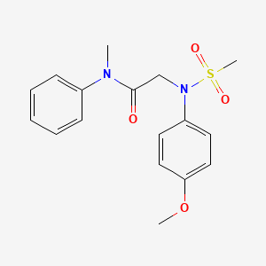 N~2~-(4-methoxyphenyl)-N~1~-methyl-N~2~-(methylsulfonyl)-N~1~-phenylglycinamide