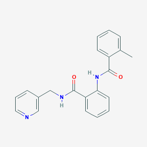 molecular formula C21H19N3O2 B4562197 2-methyl-N-(2-{[(3-pyridinylmethyl)amino]carbonyl}phenyl)benzamide 