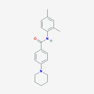 molecular formula C20H24N2O B4562218 N-(2,4-dimethylphenyl)-4-(1-piperidinyl)benzamide 