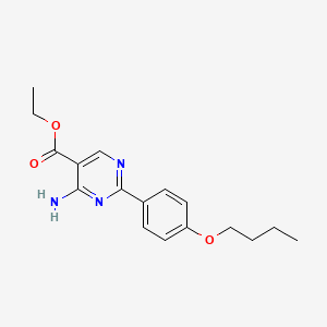 ethyl 4-amino-2-(4-butoxyphenyl)-5-pyrimidinecarboxylate