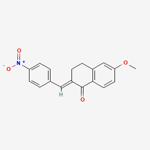 6-methoxy-2-(4-nitrobenzylidene)-3,4-dihydro-1(2H)-naphthalenone