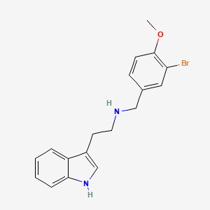 [(3-bromo-4-methoxyphenyl)methyl][2-(1H-indol-3-yl)ethyl]amine