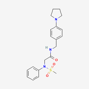 N~2~-(methylsulfonyl)-N~2~-phenyl-N~1~-[4-(1-pyrrolidinyl)benzyl]glycinamide