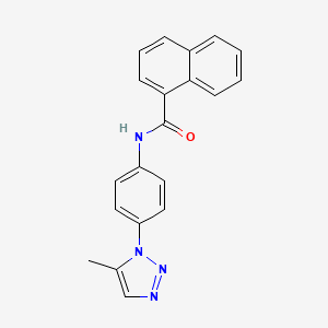 N-[4-(5-methyl-1H-1,2,3-triazol-1-yl)phenyl]-1-naphthamide