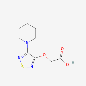 2-[(4-Piperidin-1-yl-1,2,5-thiadiazol-3-yl)oxy]acetic acid