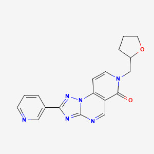 2-(pyridin-3-yl)-7-(tetrahydrofuran-2-ylmethyl)pyrido[3,4-e][1,2,4]triazolo[1,5-a]pyrimidin-6(7H)-one