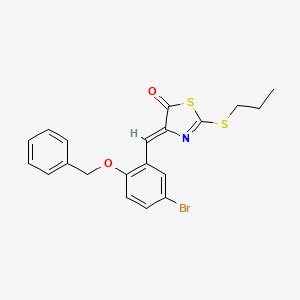 4-[2-(benzyloxy)-5-bromobenzylidene]-2-(propylthio)-1,3-thiazol-5(4H)-one