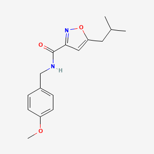 5-isobutyl-N-(4-methoxybenzyl)-3-isoxazolecarboxamide