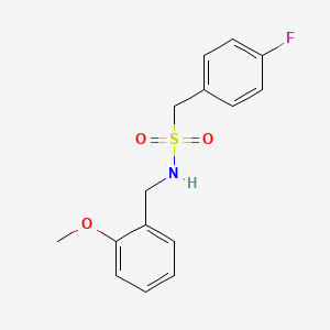 1-(4-fluorophenyl)-N-[(2-methoxyphenyl)methyl]methanesulfonamide