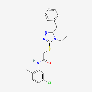 2-[(5-benzyl-4-ethyl-4H-1,2,4-triazol-3-yl)thio]-N-(5-chloro-2-methylphenyl)acetamide