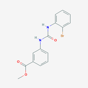 molecular formula C15H13BrN2O3 B4562366 METHYL 3-{[(2-BROMOANILINO)CARBONYL]AMINO}BENZOATE 