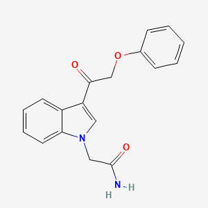 2-[3-(phenoxyacetyl)-1H-indol-1-yl]acetamide