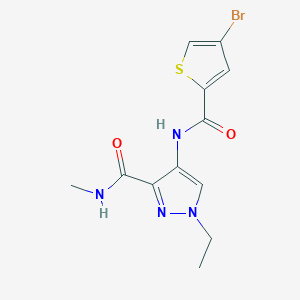 molecular formula C12H13BrN4O2S B4562398 4-{[(4-BROMO-2-THIENYL)CARBONYL]AMINO}-1-ETHYL-N~3~-METHYL-1H-PYRAZOLE-3-CARBOXAMIDE 