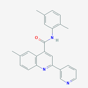 N-(2,5-dimethylphenyl)-6-methyl-2-(pyridin-3-yl)quinoline-4-carboxamide