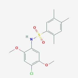 (4-Chloro-2,5-dimethoxyphenyl)[(2,4,5-trimethylphenyl)sulfonyl]amine