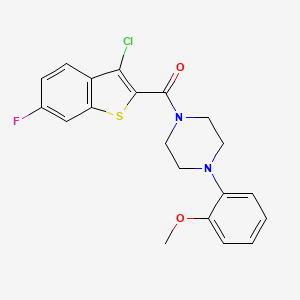 1-[(3-chloro-6-fluoro-1-benzothien-2-yl)carbonyl]-4-(2-methoxyphenyl)piperazine