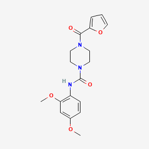 N-(2,4-dimethoxyphenyl)-4-(2-furoyl)-1-piperazinecarboxamide