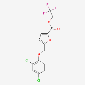 2,2,2-trifluoroethyl 5-[(2,4-dichlorophenoxy)methyl]-2-furoate