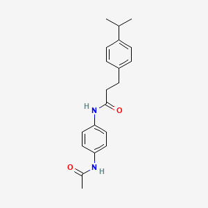 N-[4-(acetylamino)phenyl]-3-(4-isopropylphenyl)propanamide